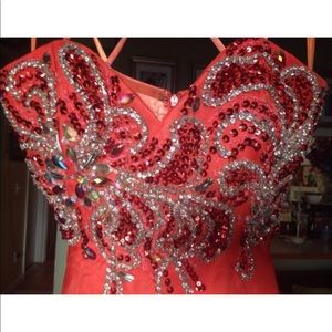 Wedding or prom high low dress